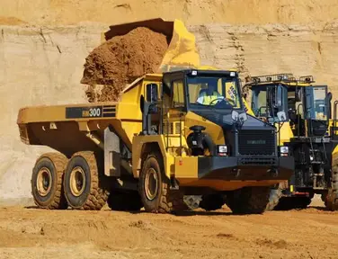 Heavy equipment on a worksite